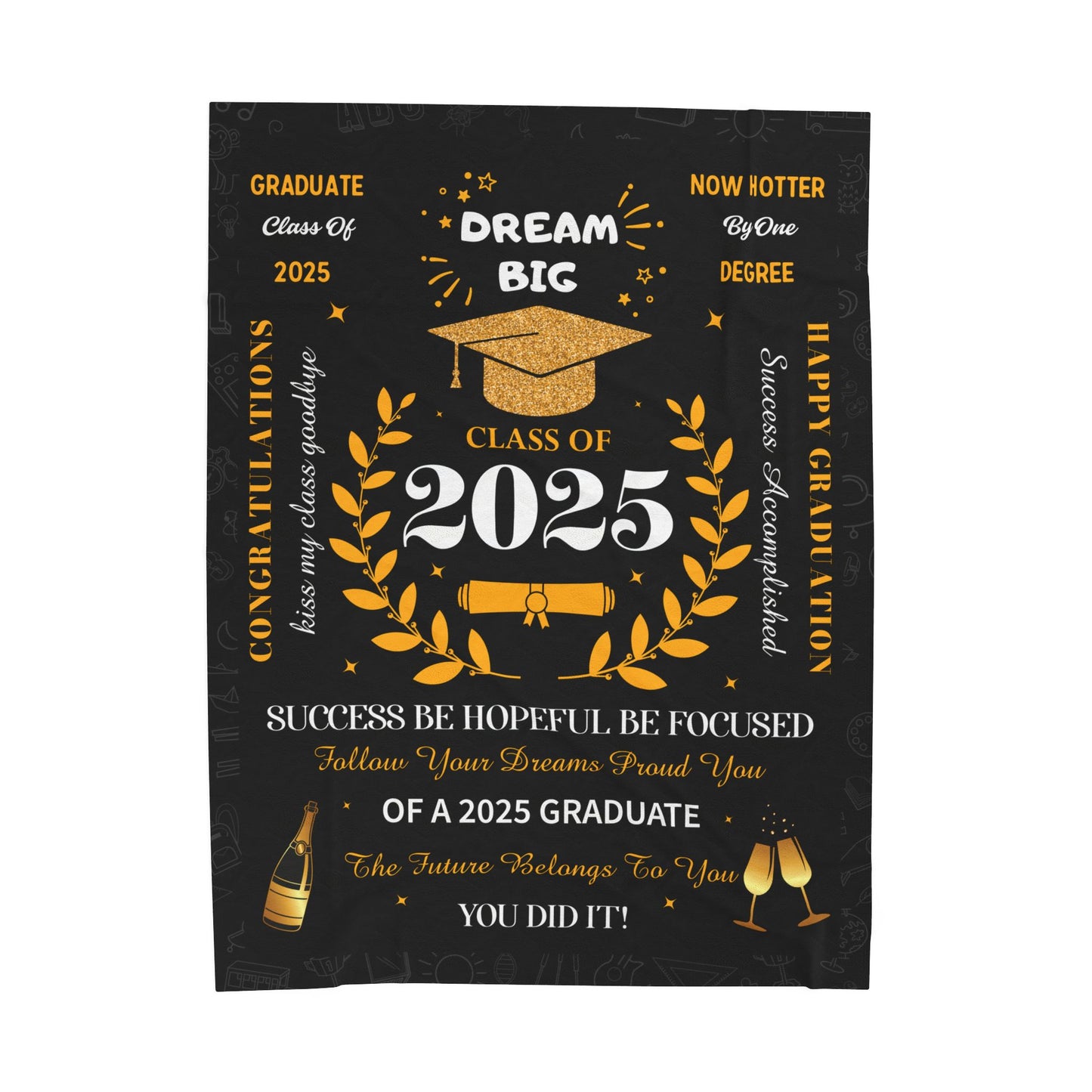Dream Big Class Of 2025  Blanket