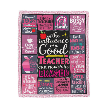 Teacher Gifts for Women  Affirmation Blanket Description Velveteen Plush Blanket