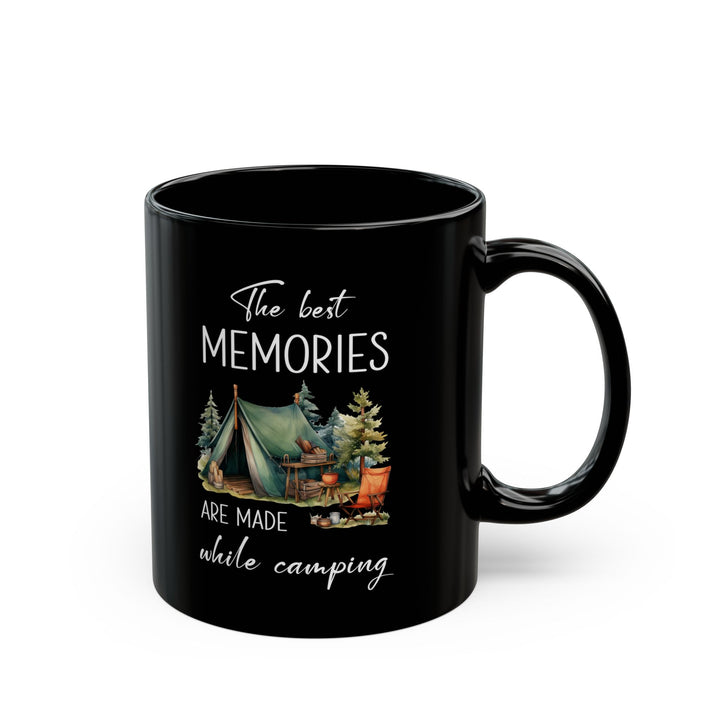 Rustic Forest Camping Tent Ceramic Mug, (11oz, 15oz)