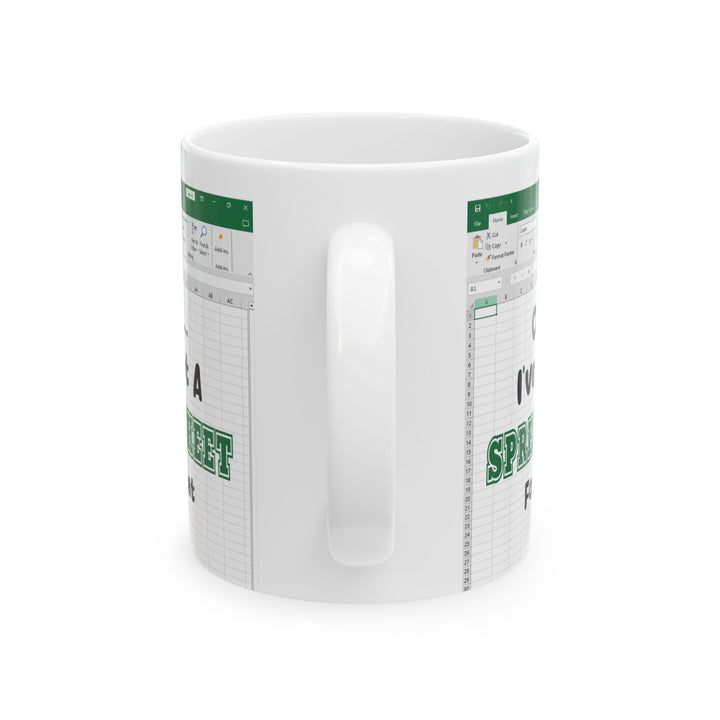 Funny Excel Lover Design Ceramic Mug, (11oz, 15oz)
