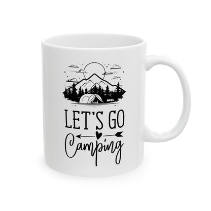 Cozy Camping Adventure Black Mug (11oz, 15oz)