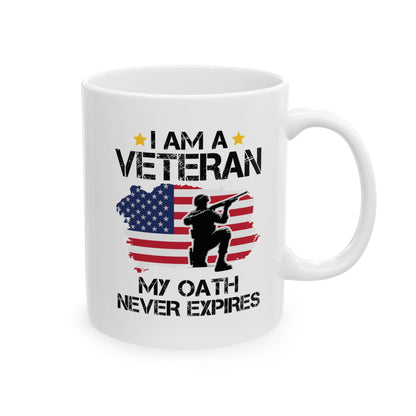 I am Veteran  Mug, (11oz, 15oz)