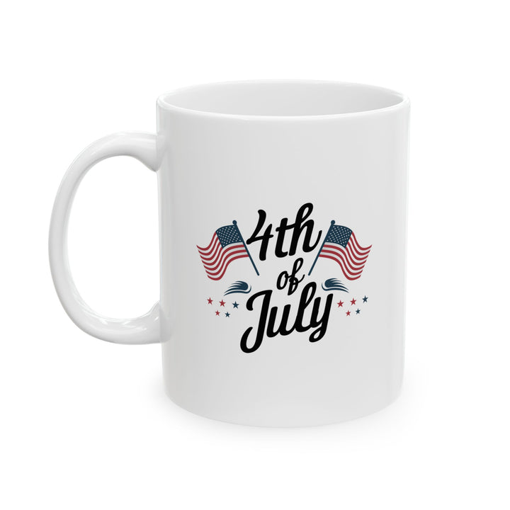 4th of July Mug – Patriotic American Flag Coffee Cup USA Gift Idea