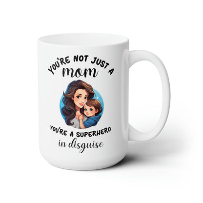 Mom Superhero Mug – Funny Mother’s Day Gift, Birthday Coffee Cup for Super Moms