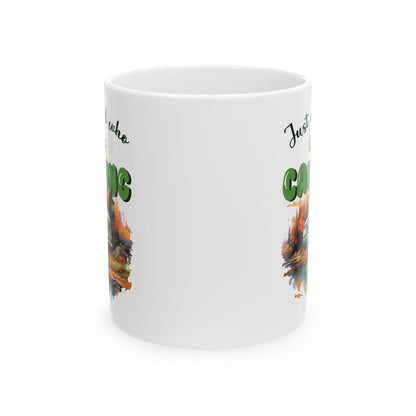Just a Girl Who Loves Camping Ceramic Mug, (11oz, 15oz)