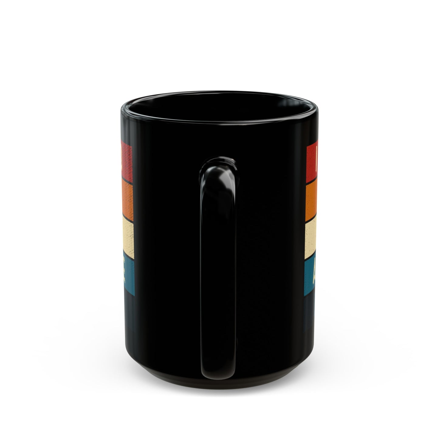 I Used to Work with Absolute Legends Mug – Black with Colorful Retro Accents