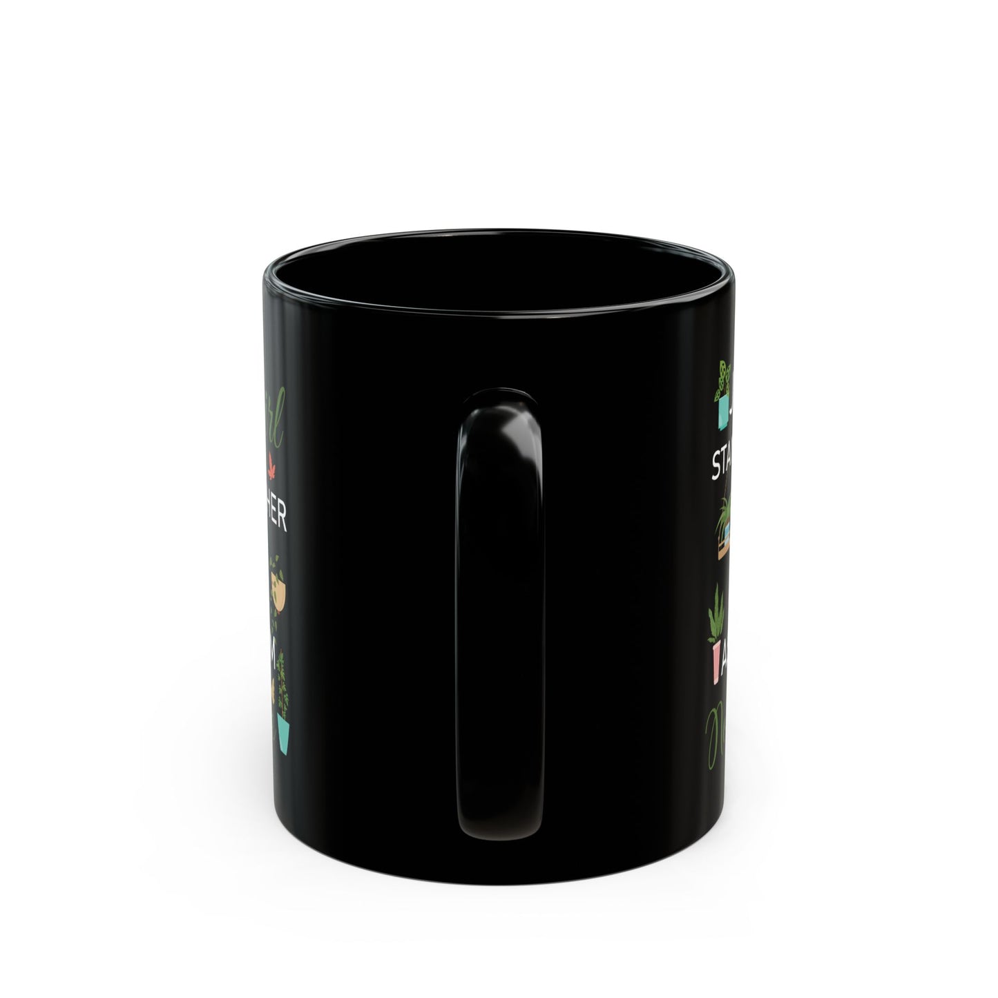 Give a Gift to a Plant Mom – Just a Girl and Her Plants Mug Black Ceramic Coffee Cup
