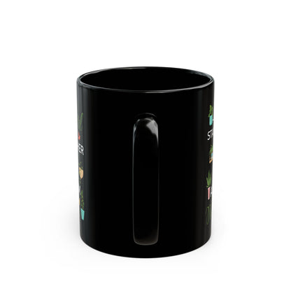 Give a Gift to a Plant Mom – Just a Girl and Her Plants Mug Black Ceramic Coffee Cup