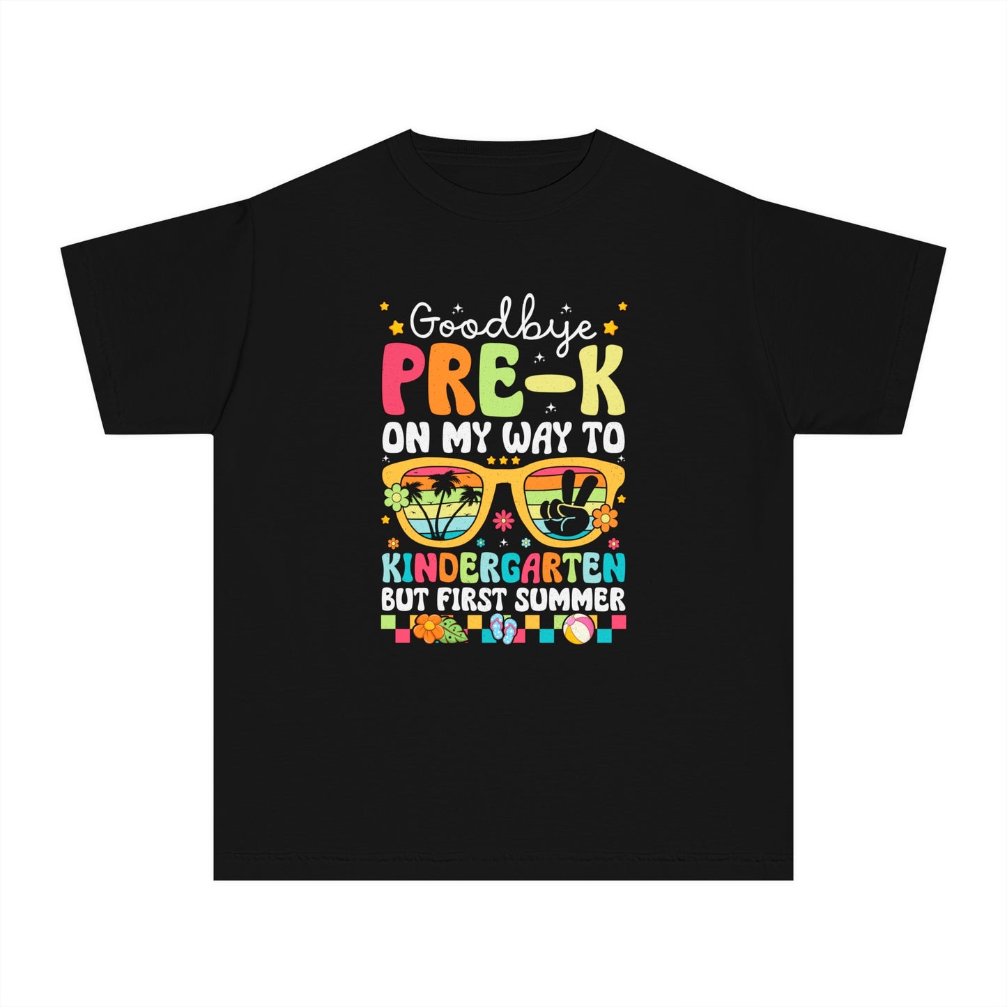 Goodbye Pre K On My Way to Kindergarden Youth Midweight Tee
