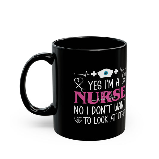 HIAMAH  ANURSE 11oz & 15oz  Black mug