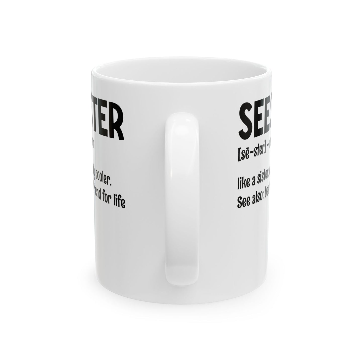 Seester White Mug, (11oz, 15oz)