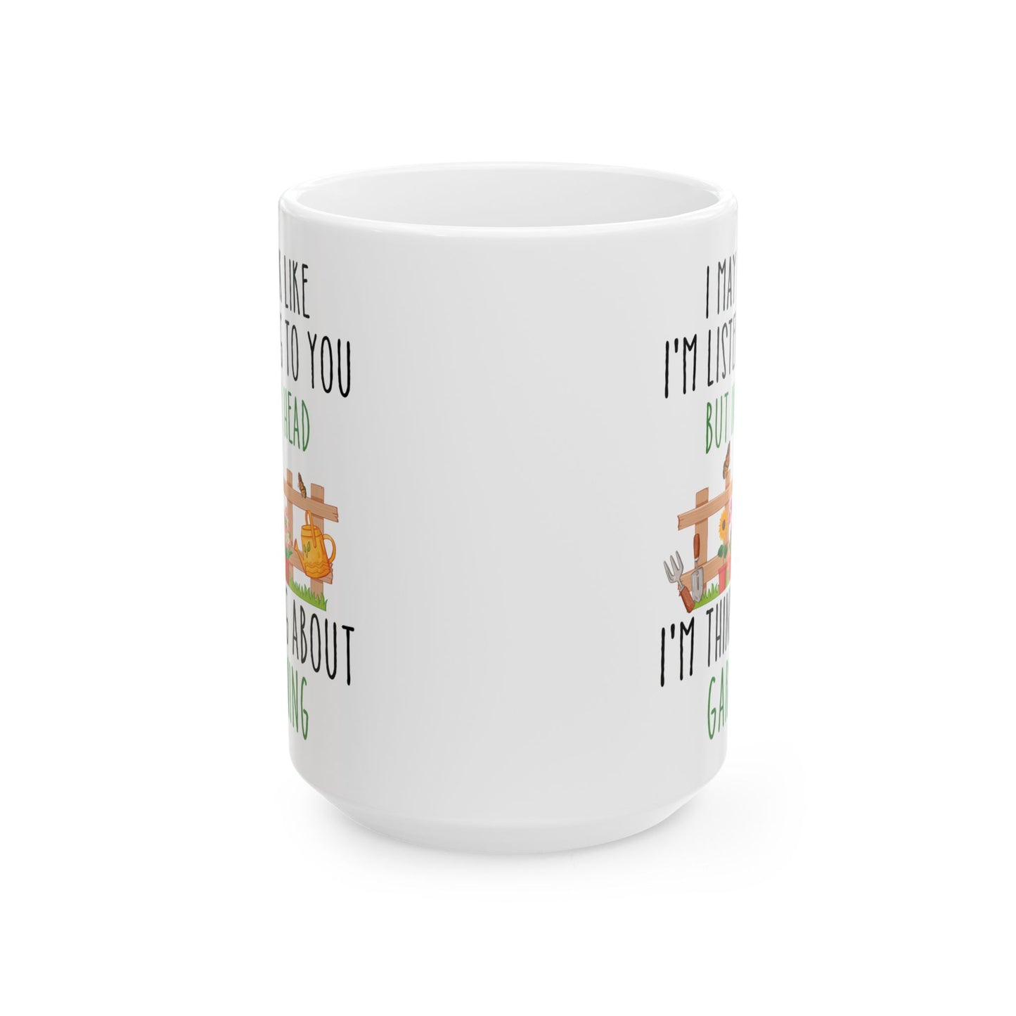 Funny Gardening Mug – White Coffee Cup for Gardeners Cute Plant Lover Gift for Men & Women