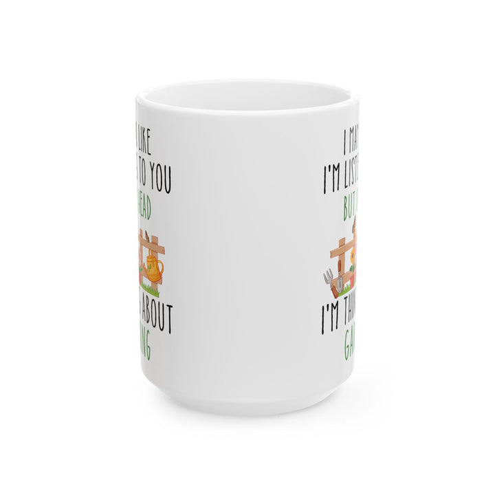 Funny Gardening Mug – White Coffee Cup for Gardeners Cute Plant Lover Gift for Men & Women