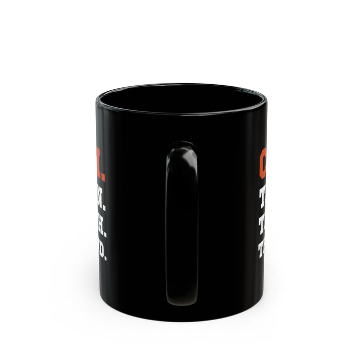 Give a Gift to Your Coach – Bold Black Mug with The Man The Myth The Legend Quote
