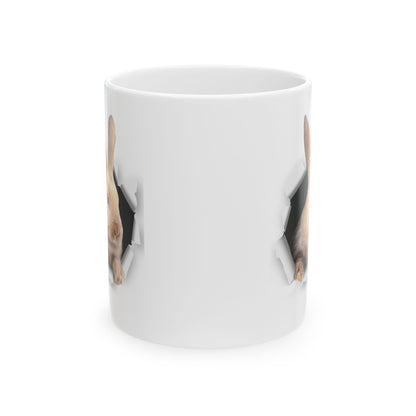 Peekaboo Bunny Mug – Cute 3D Rabbit Breaking Through Design