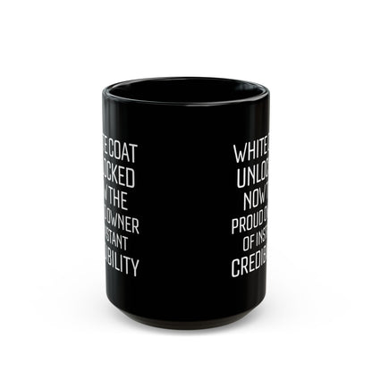 White Coat Unlocked Mug – Funny Medical School Graduation Gift for Doctors, Med Students
