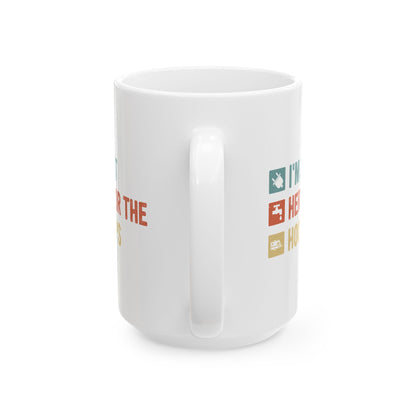 Camping Essentials  Ceramic Mug, (11oz, 15oz)