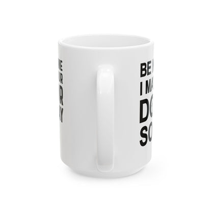 Funny Medical Student Coffee Cup – White Ceramic Gift for Future Doctors & Healthcare Workers