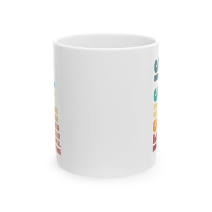 Jesus Is My Everything Mug – Christian Rainbow Typography Cup