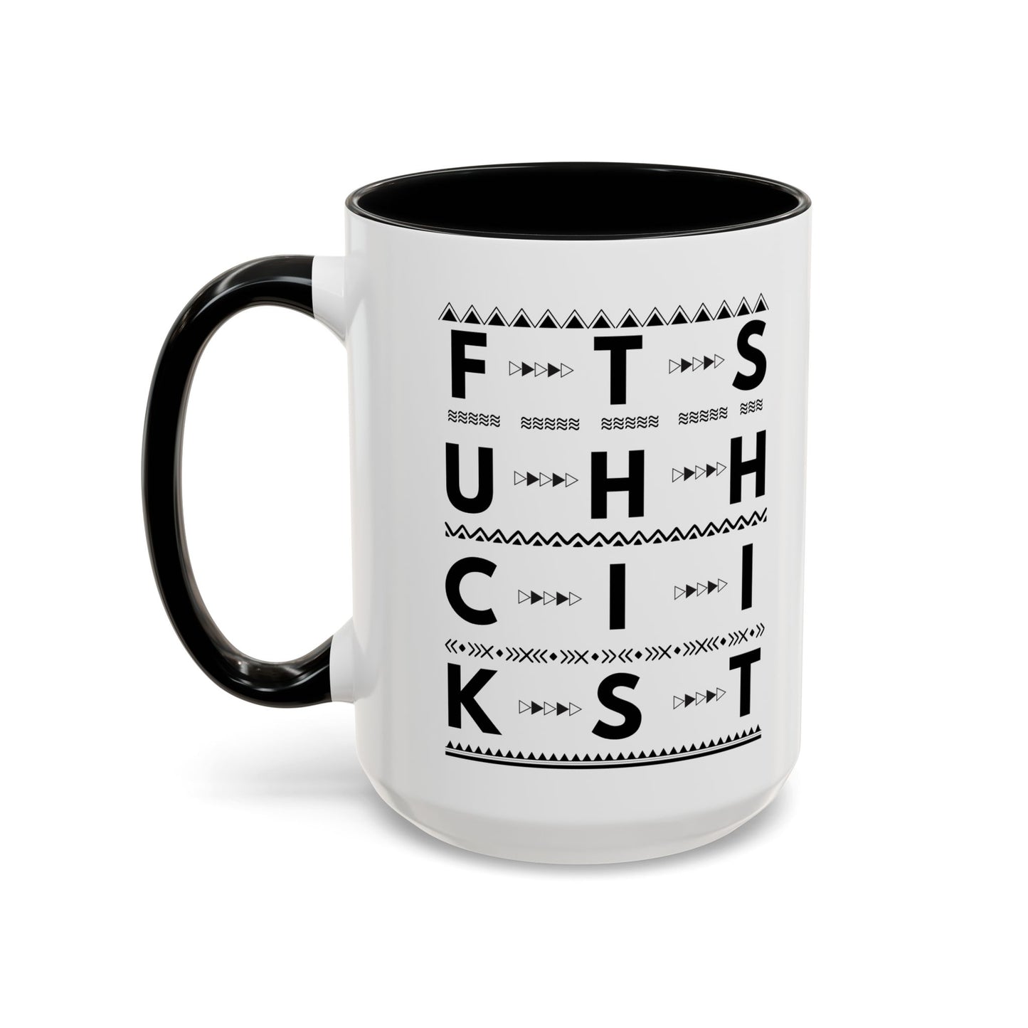 Hidden Message Coffee Mug Fuck This Shit 1 Accent Coffee Mug (11, 15oz)