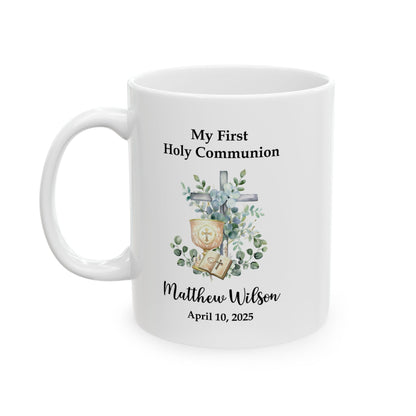 My First Holy Communion Mug – Personalized Gift for Matthew
