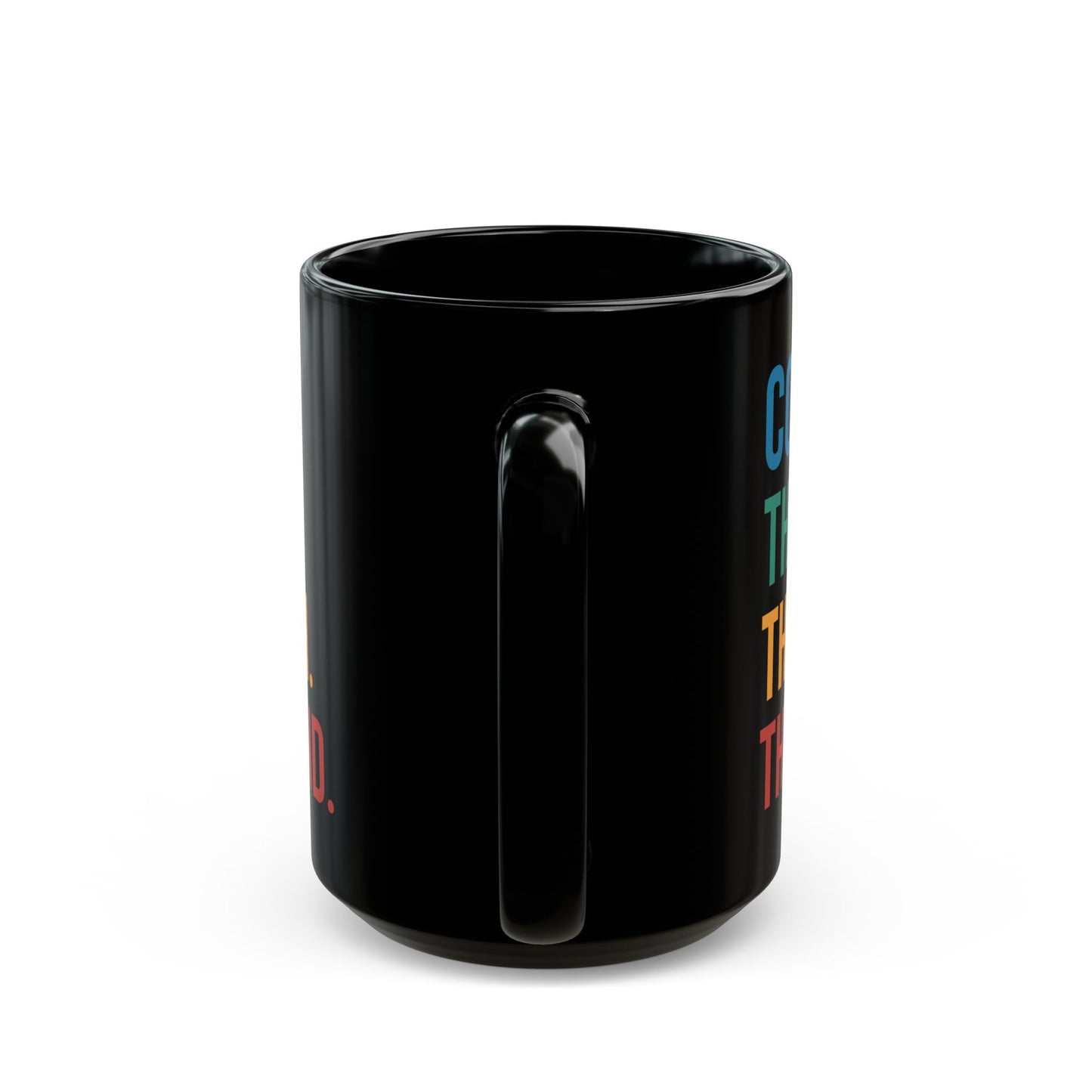 The Man The Myth The Legend Mug – Bold Typography Black Coffee Cup