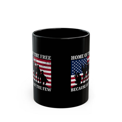 Home of the Free Because of the Few Mug – Patriotic Military Coffee Cup