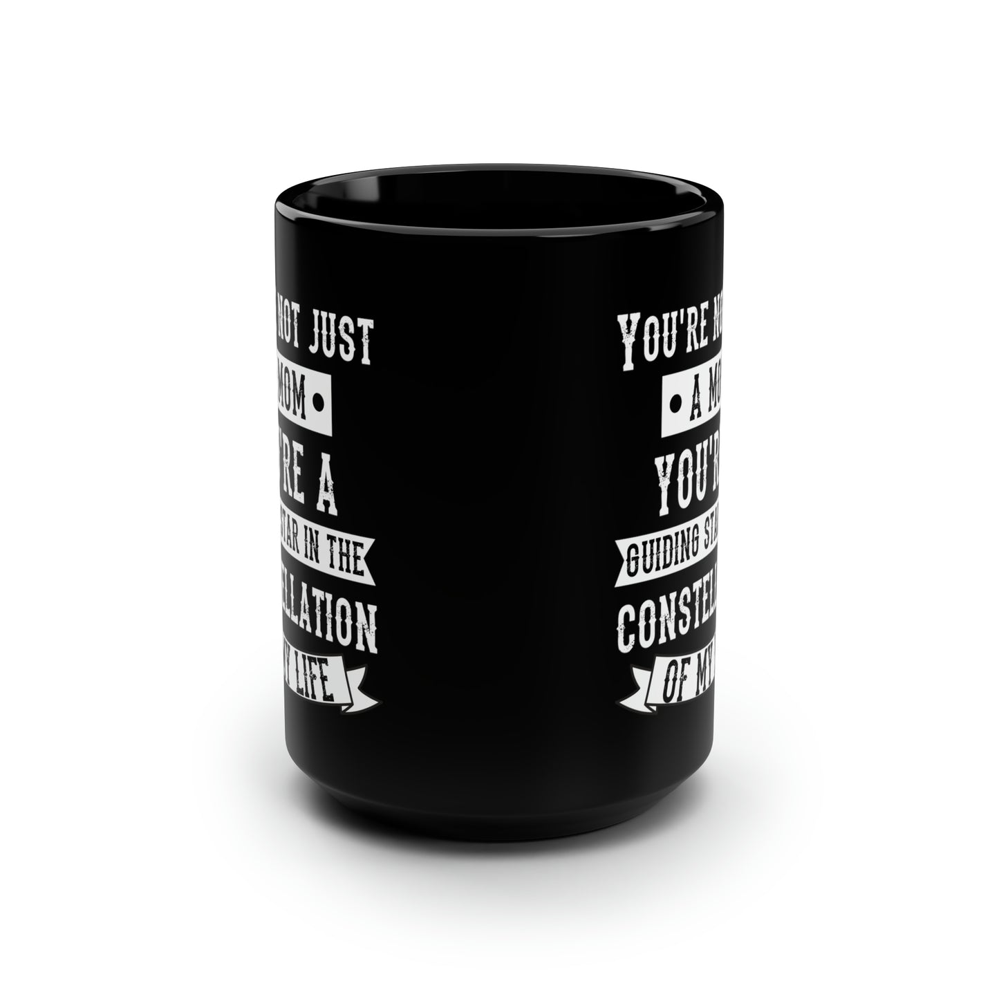 Black Mom Coffee Mug – Constellation-Inspired Gift for Mom