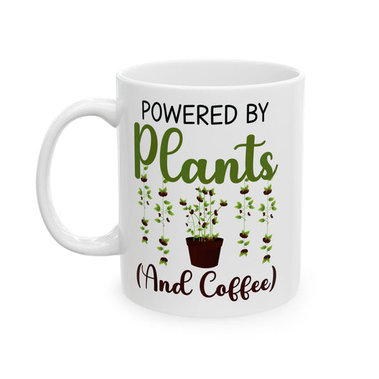 Funny White Coffee Cup for Gardeners & Plant Lovers – Cute Gift Idea for Coffee & Nature Fans
