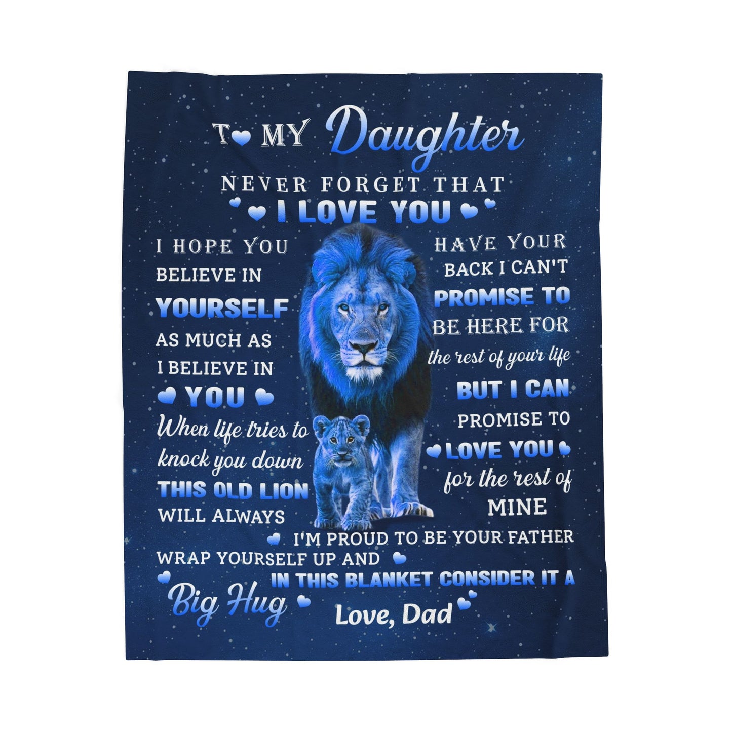 To My Daughter Blanket