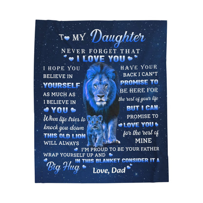 To My Daughter Blanket