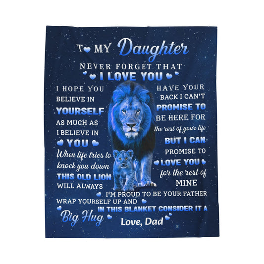 To My Daughter Blanket