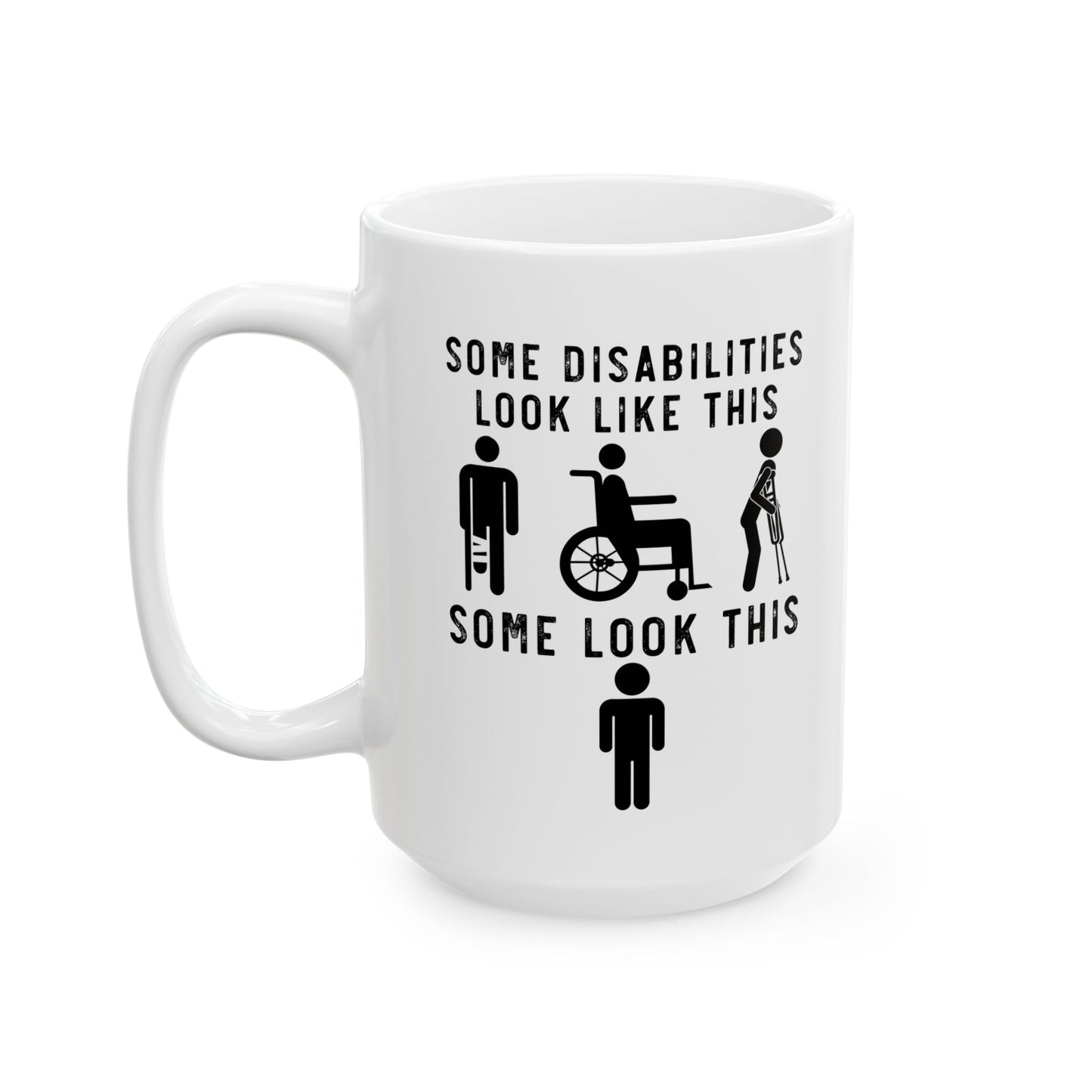 White Ceramic Inclusion Cup – Motivational Gift for Teachers, Advocates & Allies