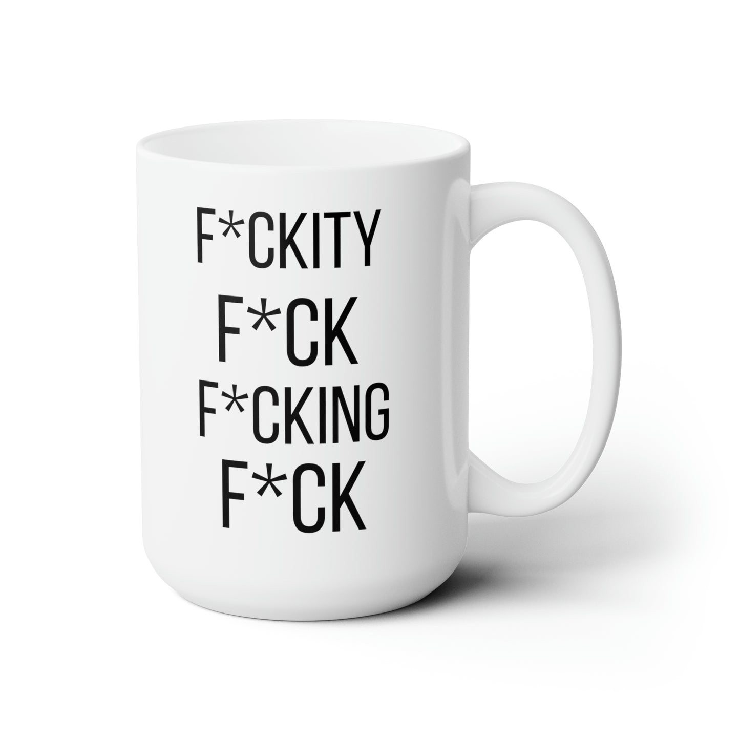Fckity Fck Coffee Mug – Funny Swear Word Cup Sarcastic Gag Gift for Friends & Coworkers