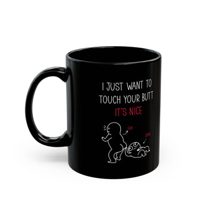 Funny Black Personalized Couples Coffee Cup – Romantic Gift for Boyfriend or Girlfriend