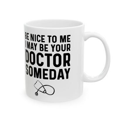 Funny Medical Student Coffee Cup – White Ceramic Gift for Future Doctors & Healthcare Workers