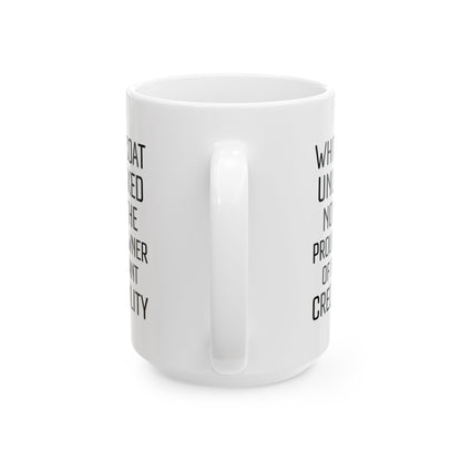 Funny White Ceramic Coffee Cup for Medical Students, Doctors, Residents – Med School Graduation Gift