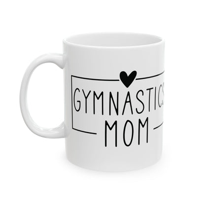 Gymnastics Mom White Mug, (11oz, 15oz)