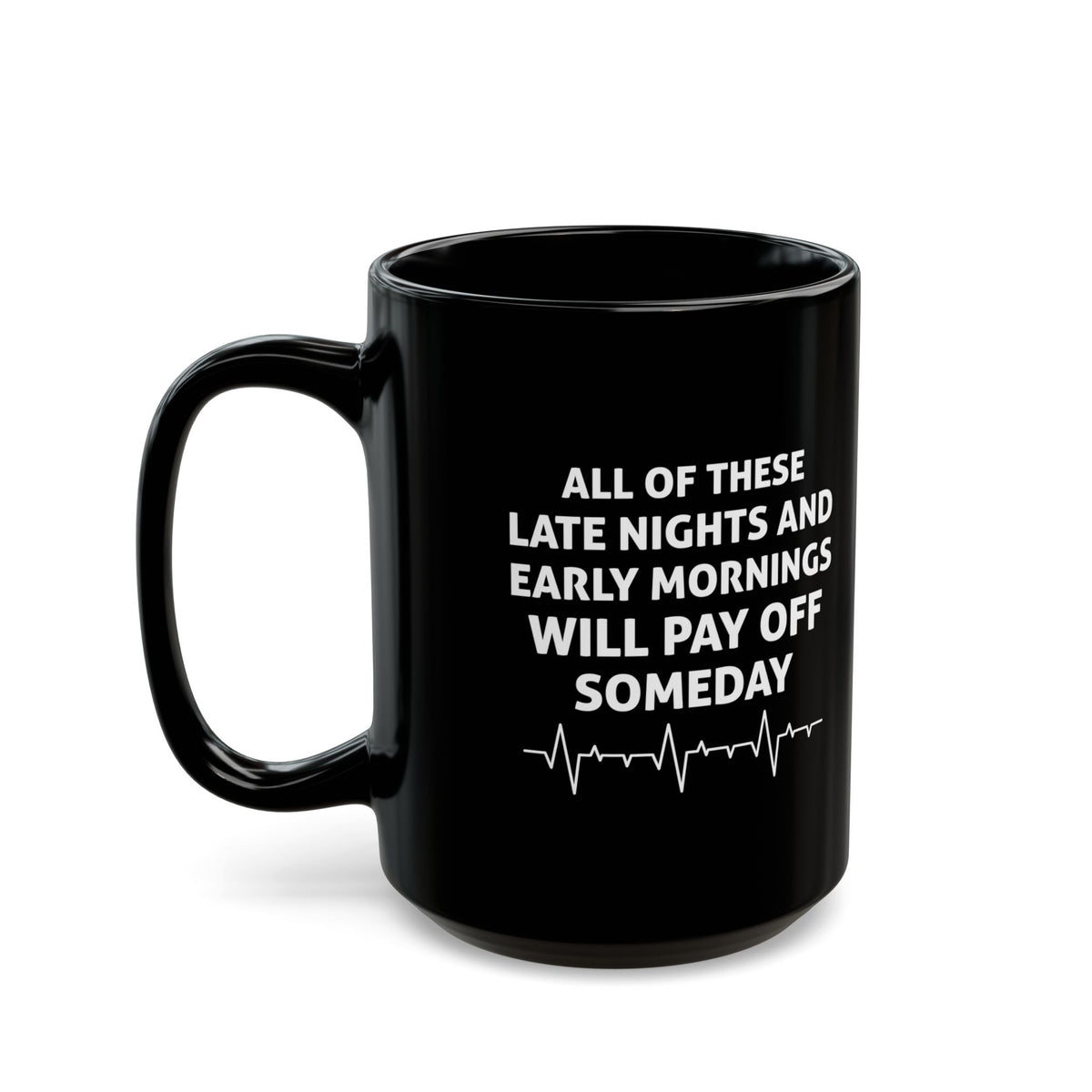 Black Motivational Medical Student Mug – Inspirational Coffee Cup for Doctors, Nurses, and Students