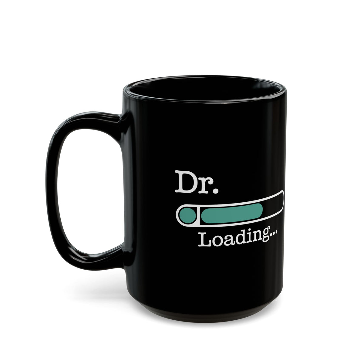Funny Black Doctor Graduation Mug – Dr. Loading Progress Bar Coffee Cup – Medical School Gift for Future Doctors and Graduates