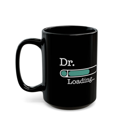 Funny Black Doctor Graduation Mug – Dr. Loading Progress Bar Coffee Cup – Medical School Gift for Future Doctors and Graduates
