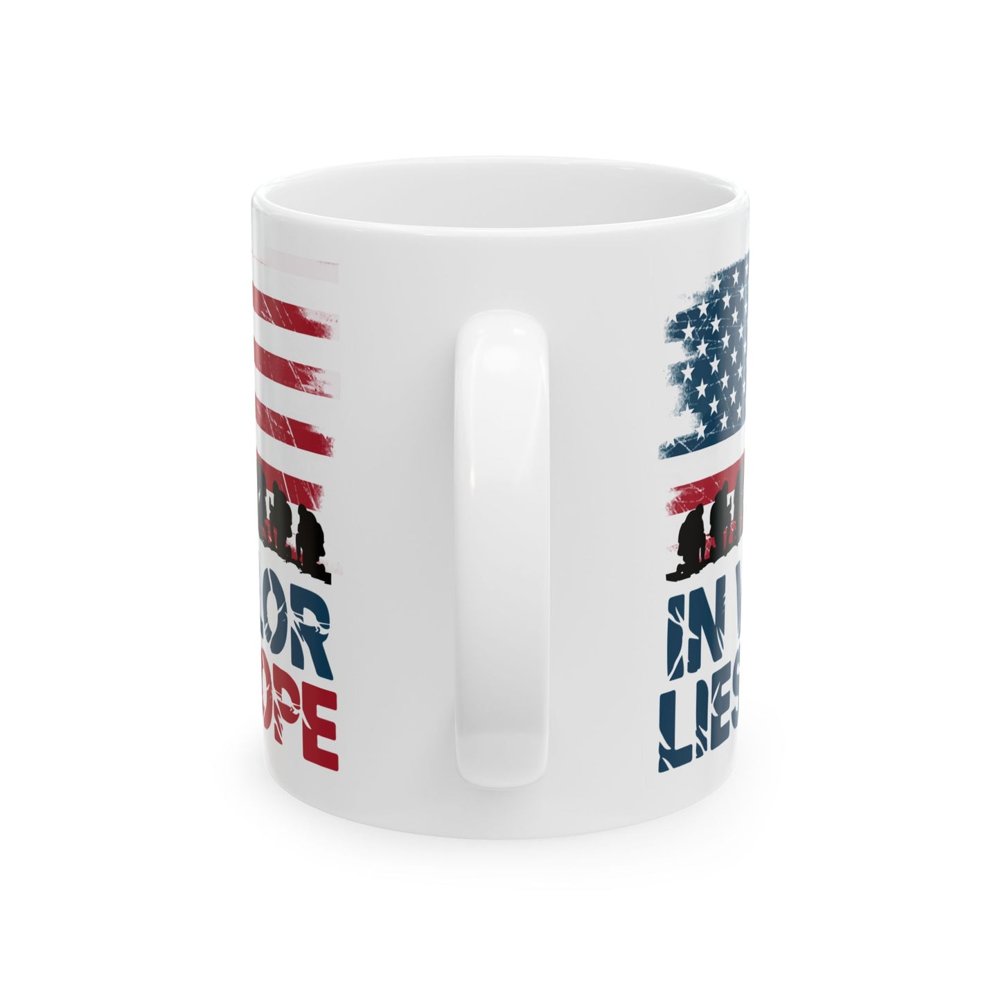 In Valor Lies Hope White Mug, (11oz, 15oz)