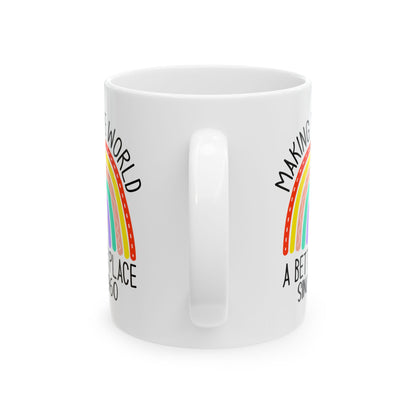 making the world 1960 Ceramic Mug, (11oz, 15oz)