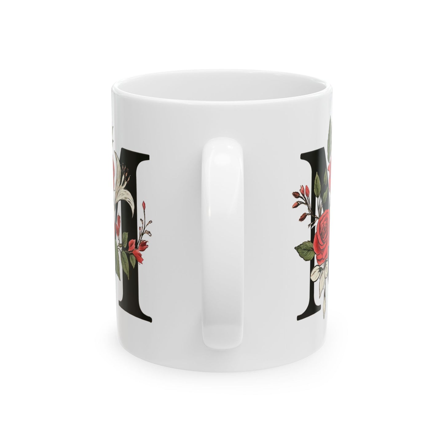 M white Mug, (11oz, 15oz)