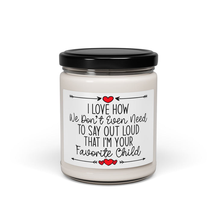 Funny Favorite Child Candle – Scented Soy Candle Gift for Mom or Dad