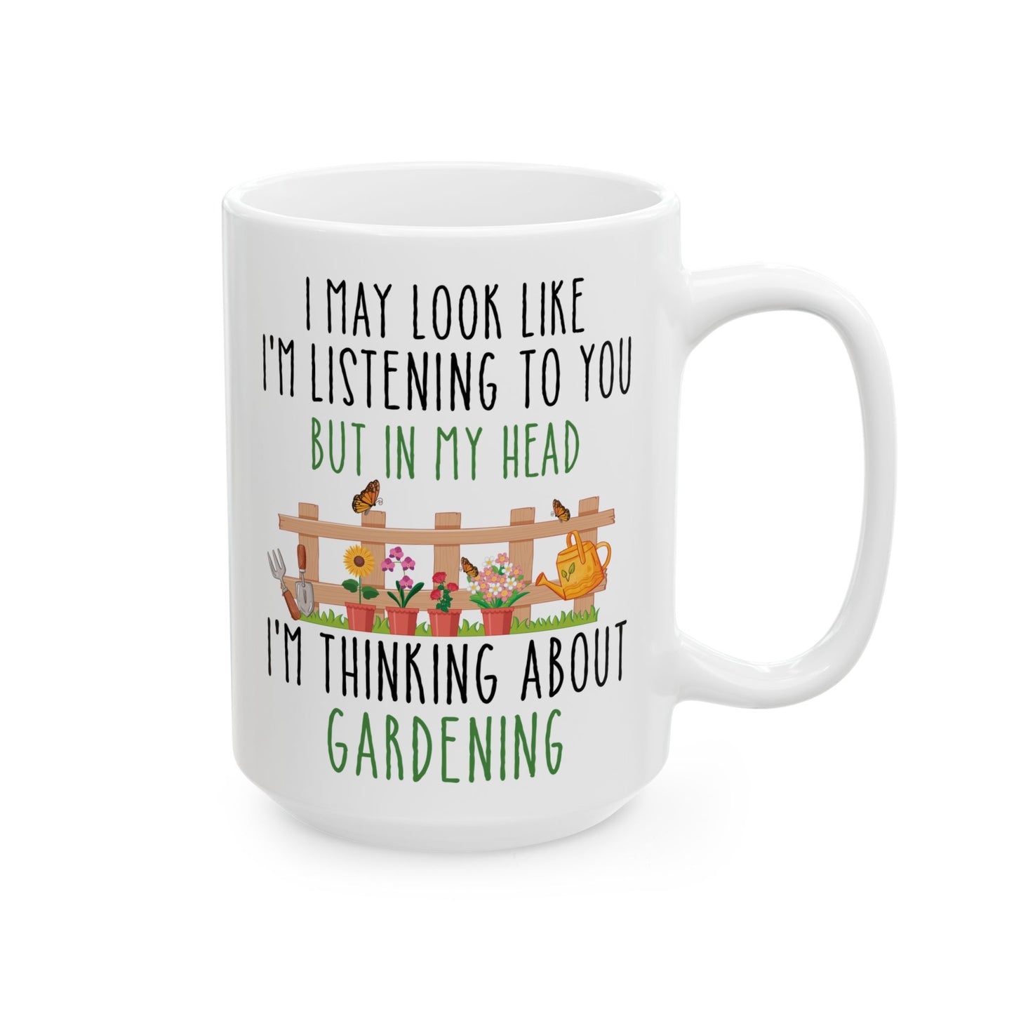 Funny Gardening Mug – White Coffee Cup for Gardeners Cute Plant Lover Gift for Men & Women