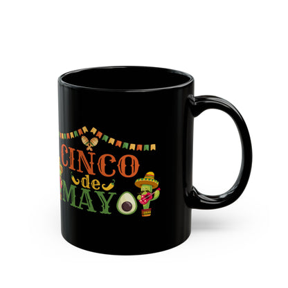 Cinco De Mayo Black Mug (11oz, 15oz)