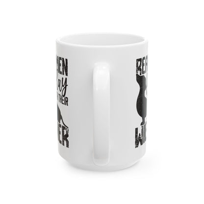 Real Men Play with their Wiener White Mug, (11oz, 15oz)