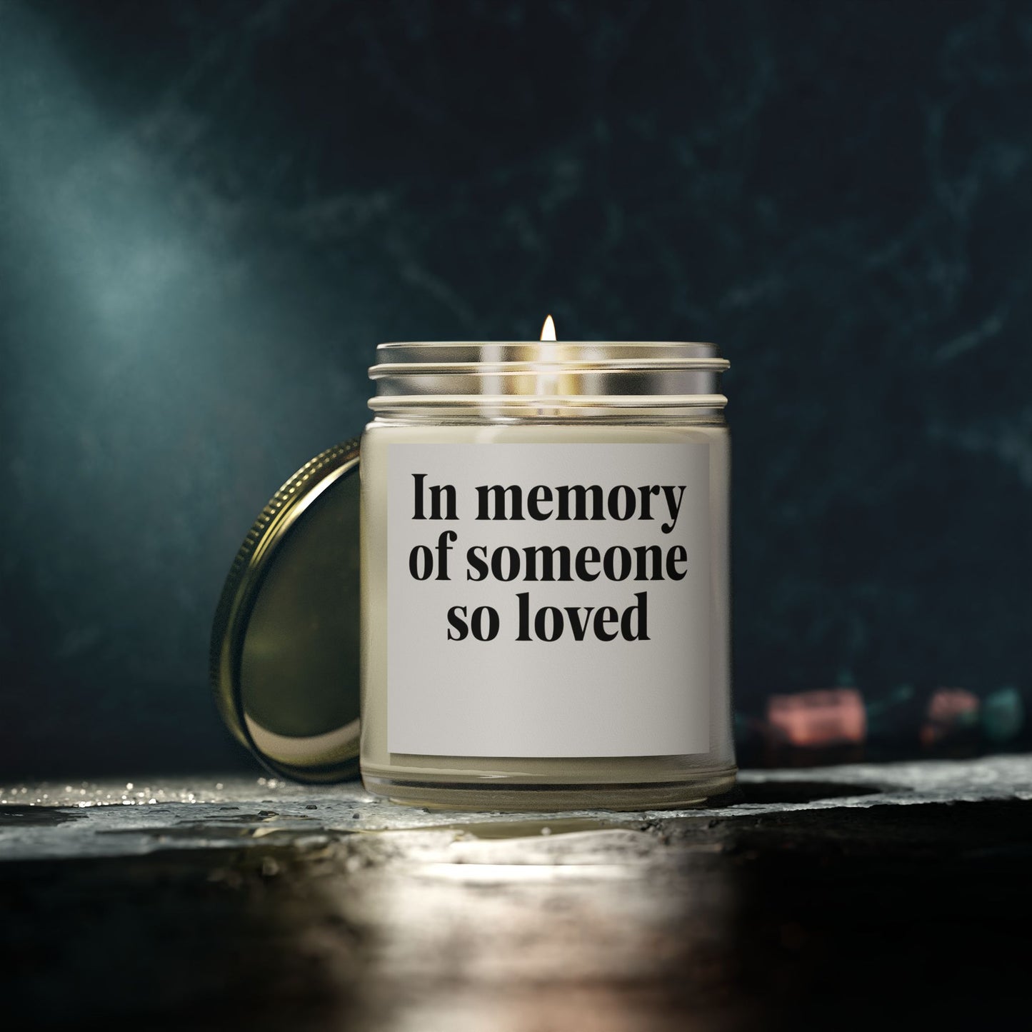 In memories of someone so love Scented Candles, Coconut Apricot Wax (4oz, 9oz)