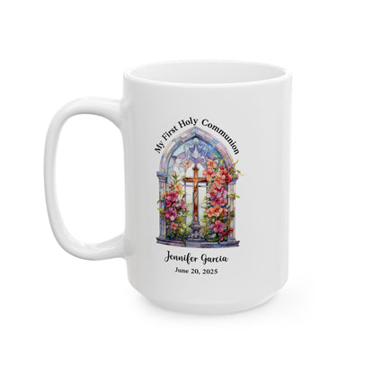 First Holy Communion Mug – Personalized Gift for Girl